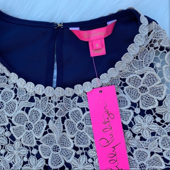 Lilly Pulitzer Navy Shift Dress - Picture 2 of 5